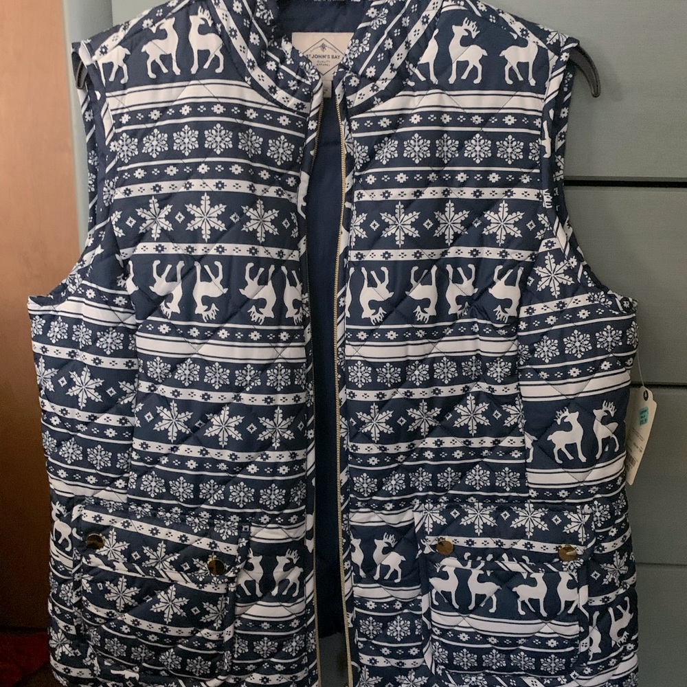 St. John’s Bay Blue Winter Vest